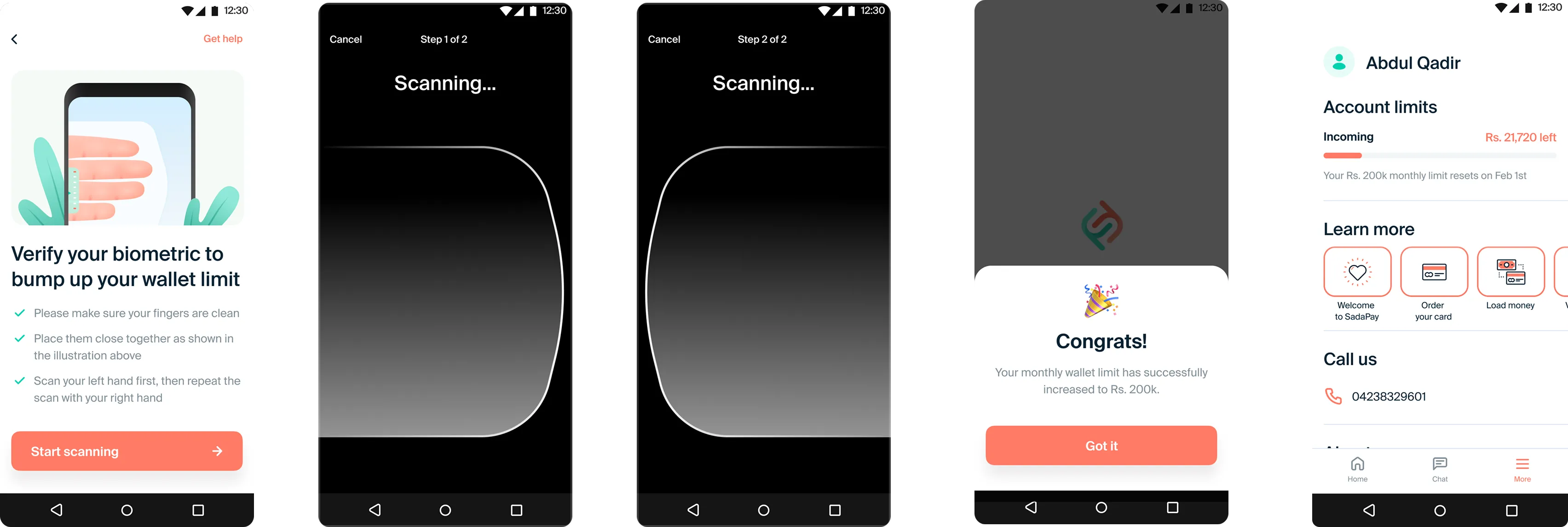 Final BVS journey from fingerprint instructions to the increased account limit